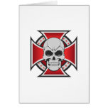 Skull & Iron Cross: Vector Drawing: Greeting Cards