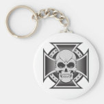 Skull & Iron Cross: Vector Drawing: Keychain