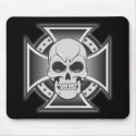 Skull & Iron Cross: Vector Drawing: mousepads