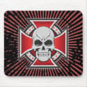 Skull & Iron Cross: Vector Drawing: Mousepad