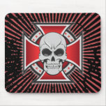 Skull & Iron Cross: Vector Drawing: Mousepad