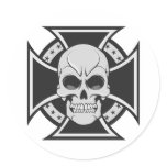 Skull & Iron Cross: Vector Drawing: