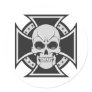 Skull & Iron Cross: Vector Drawing: