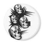 Skull Kisses Gothic art for sexy Goth girls n guys Magnet