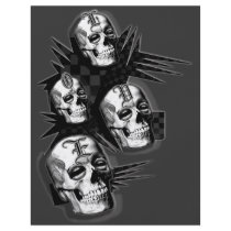 Skull Kisses Gothic Goth Full Color Flyer