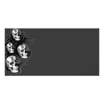 Skull Kisses Gothic Goth Photo Card