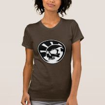 Skull Ladies Petite T-Shirt White