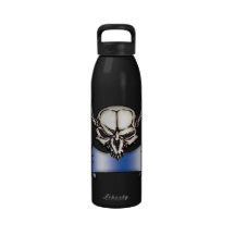 Skull Liberty Water Bottle