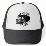 Skull Love - Skulls, Roses and Hearts by Al Rio hats
