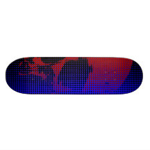 Skull mesh skate deck