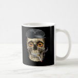 Skull motorcycle rider mug
