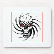 skull mouse pad