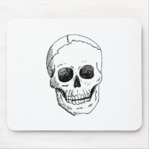 skull mouse pad