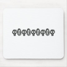 Skull mouse pad