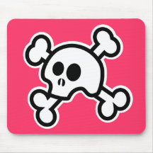 Skull 'N Bones (Pink) Mousepad