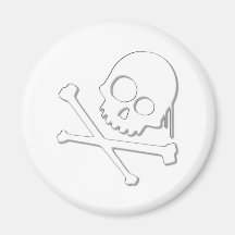 Skull n Bones Refrigerator Magnet