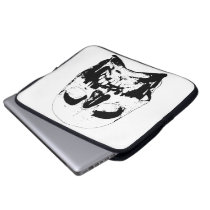 Skull - New York City Skyline laptop sleeves
