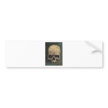 Skull of a witch bumper sticker