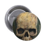 Skull of a witch button