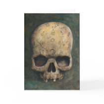 Skull of a witch card