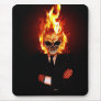 Skull on fire tapis de souris