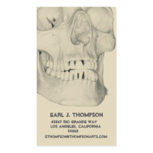 Skull or Teeth Business or Name Card Business Card Templates