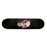 skull paint skate decks
