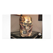 Skull pc case photo card