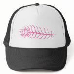 Skull Peacock Feather Mesh Hat