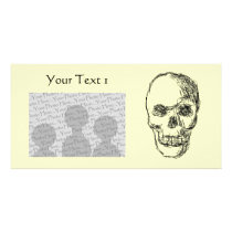 Skull. Photo Card Template