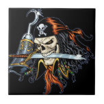 Skull Pirate with Sword and Hook by Al Rio tiles