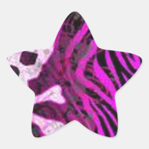 skull print star stickers