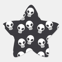 Skull Print Sticker