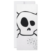 skull personalized rack card
