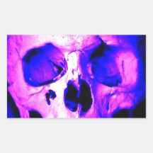 Skull Rectangle Stickers