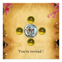SKULL RIDERS topaz Custom Invites