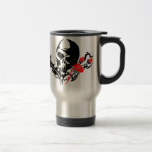 skull rose canecas