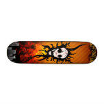 skull skateboard deck