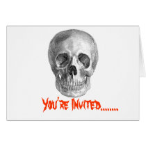 Skull Sketch perfect for Halloween party needs!