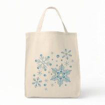 Skull Snowflakes Canvas Bag