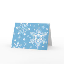 Skull Snowflakes Greeting Card
