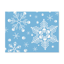 Skull Snowflakes Post Cards