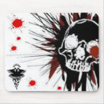 skull splats mouse pad