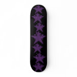 Skull Star Purple Skateboard