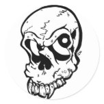 Skull Round Sticker