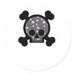 Skull Round Sticker