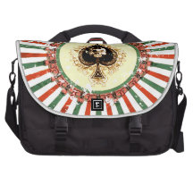 SKULL SUNBURST LAPTOP COMMUTER BAG