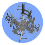 Skull Swords Stickers