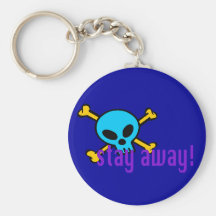 skull t shirt key chain