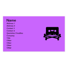 Skull Tape Business Card Template